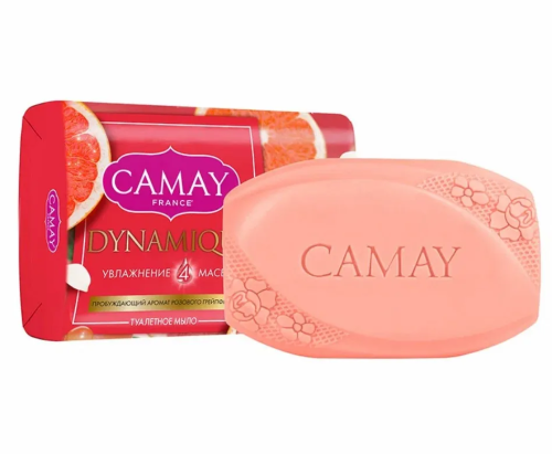 CAMAY мыло туалетное dynamique аромат розового грейпфрута 85г